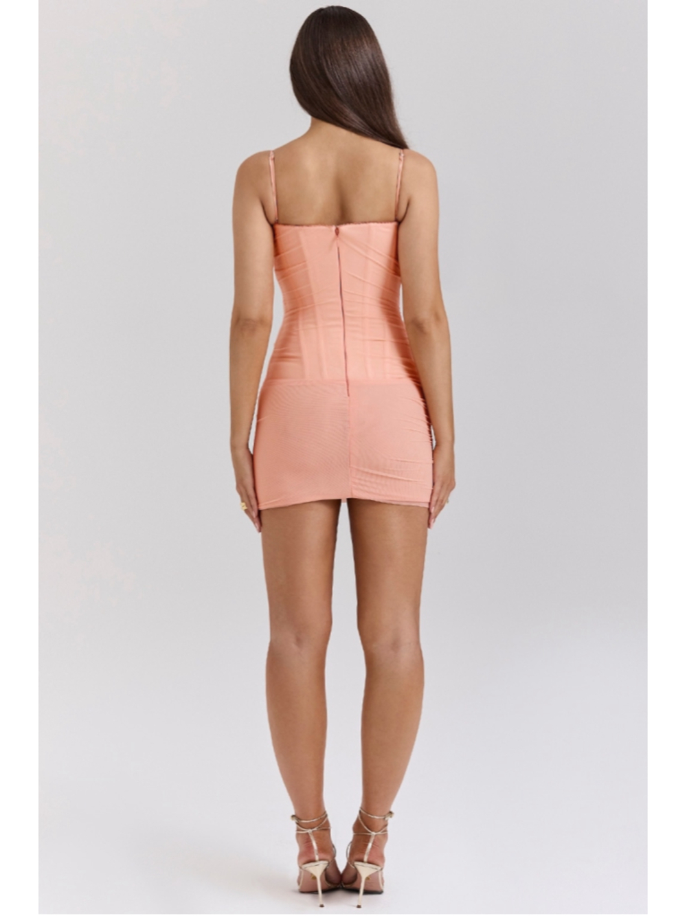 House of CB Juno Sorbet Corset Mini Dress Size S Tall - Picture 4 of 14